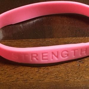 Breast Cancer Awareness “STRENGTH” Rubber Bracelet